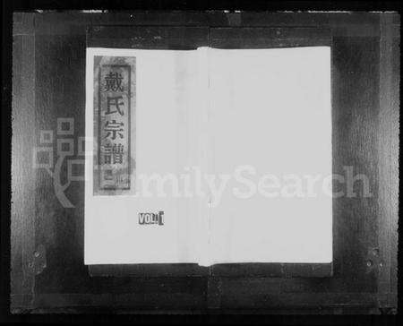 浙江戴氏族谱-戴氏宗谱.pdf电子版预览图1