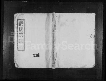 浙江戴氏族谱-戴氏宗谱.pdf电子版预览图1