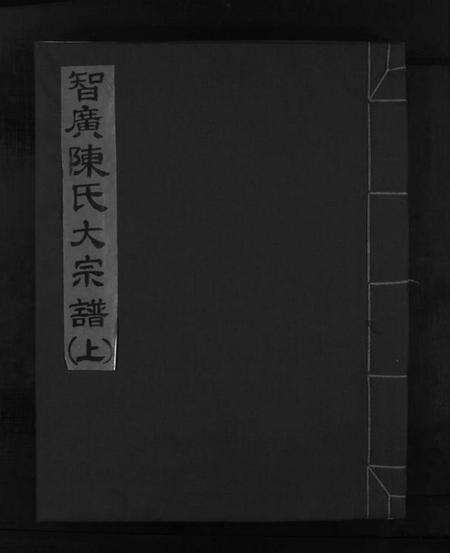 浙江陈氏族谱-智广陈氏大宗谱 [上中下册].pdf电子版预览图1