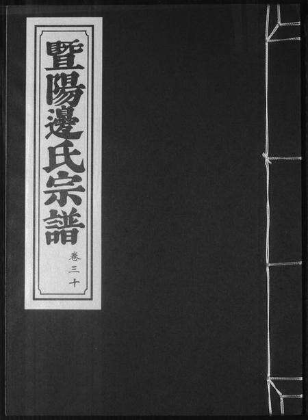 浙江边氏族谱-暨阳边氏宗谱.pdf电子版缩略图