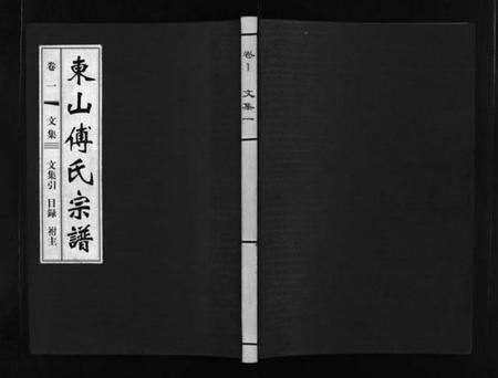浙江傅氏族谱-东山傅氏宗谱 [40卷].pdf电子版预览图1