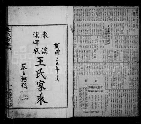 浙江王氏族谱-东溪溪坪底王氏家乘.pdf电子版预览图3