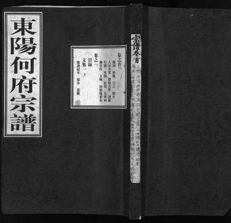 浙江何氏族谱-东阳何府宗谱 [46卷,首1卷,附2卷].pdf电子版预览图1