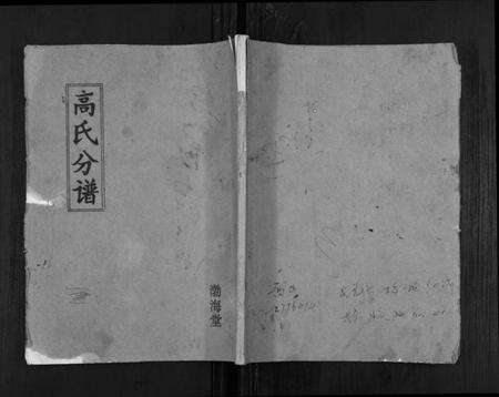 江苏高氏族谱-高氏分谱[不分卷].pdf电子版缩略图