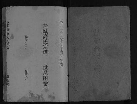 江苏高氏族谱-盐城高氏宗谱[不分卷].pdf电子版预览图1