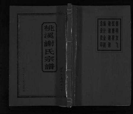 浙江谢氏族谱-桃溪谢氏宗谱 [不分卷].pdf电子版预览图1