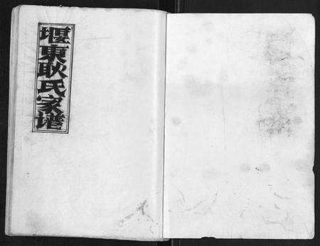 江苏耿氏族谱-堰东耿世家谱[不分卷].pdf电子版预览图1