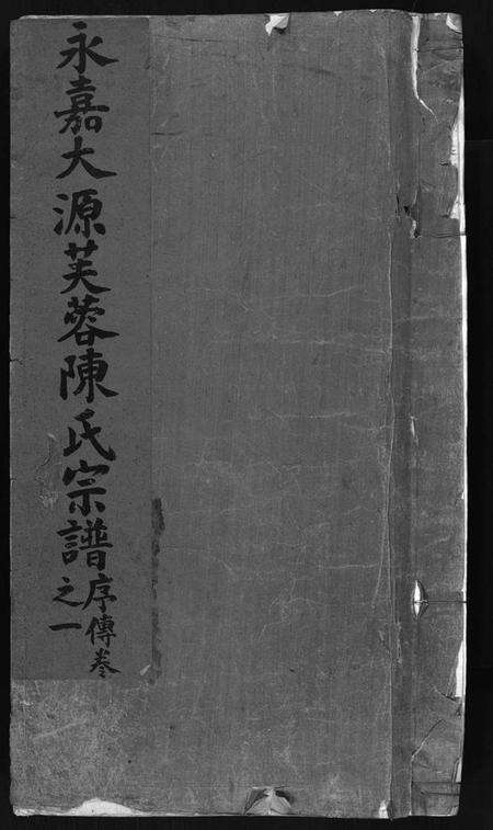 浙江陈氏族谱-永嘉大源芙蓉陈氏宗谱 [序传1卷,支图2卷,行第7卷].pdf电子版预览图1