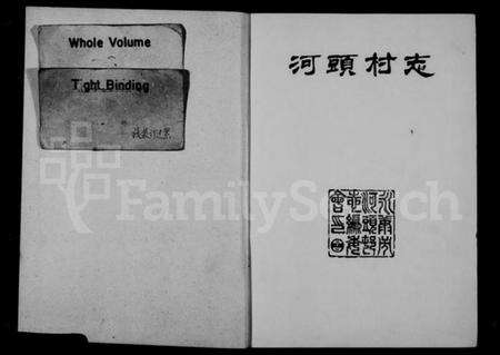 浙江多姓氏族谱-河头村志.pdf电子版预览图1