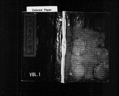 浙江兪氏族谱-洪洲兪氏宗谱 [残卷].pdf电子版预览图1