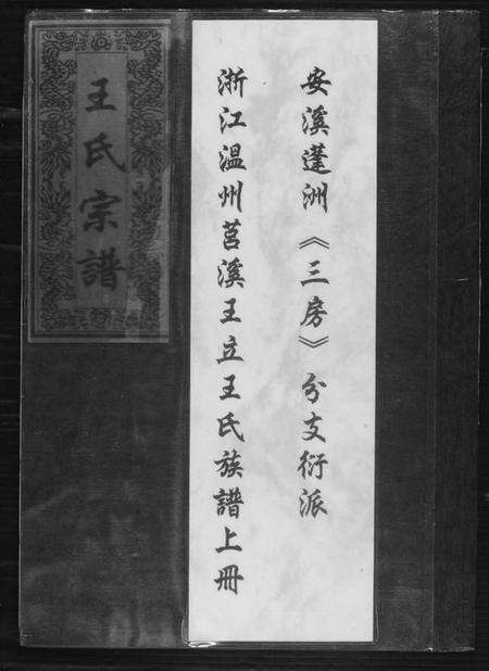 浙江王氏族谱-浙江温州莒溪王立王氏族谱.pdf电子版缩略图