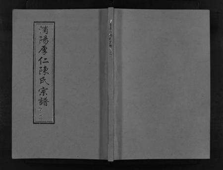 浙江陈氏族谱-浦阳厚仁陈氏宗谱 [4卷].pdf电子版预览图1