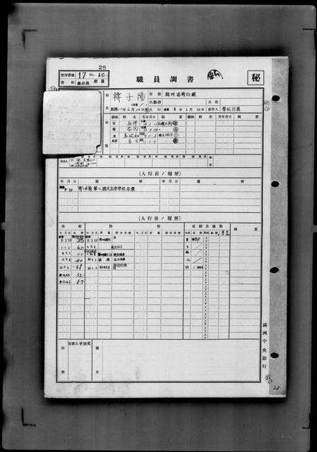 中国韩氏邓氏康氏段氏谷氏鲁氏孔氏彭氏邵氏霍氏族谱-满洲中央银行[职员履历及家谱档案资料].pdf电子版预览图5