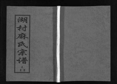 浙江麻氏族谱-湖村麻氏宗谱 [4卷].pdf电子版预览图1