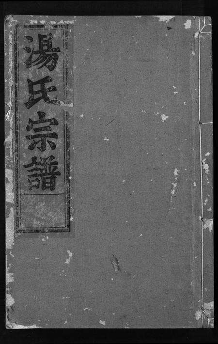 浙江汤氏族谱-汤氏宗谱 [4卷].pdf电子版预览图1