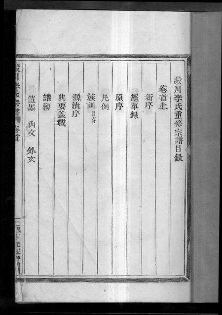 浙江李氏族谱-淀川李氏宗谱 [8卷,首2卷].pdf电子版预览图1