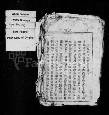 浙江王氏族谱-王氏宗谱.pdf电子版预览图1