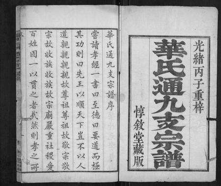 江苏华氏族谱-华氏通九支宗谱[28卷,首1卷].pdf电子版预览图1