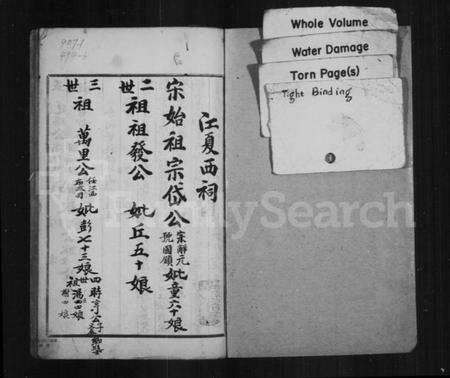 中国黄氏族谱-江夏西祠黄氏家谱.pdf电子版预览图1