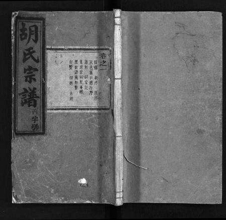 浙江胡氏族谱-胡氏宗谱 [5卷,末1卷].pdf电子版预览图1