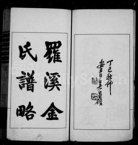 江苏金氏族谱-罗溪金氏谱略.pdf电子版预览图1