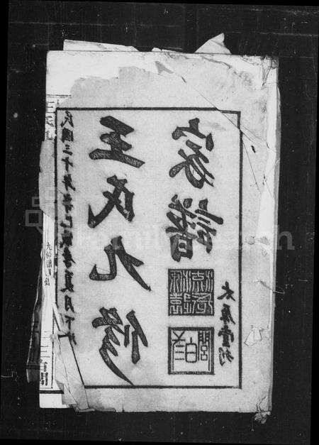 湖南王氏族谱-王氏九修家谱.pdf电子版预览图1