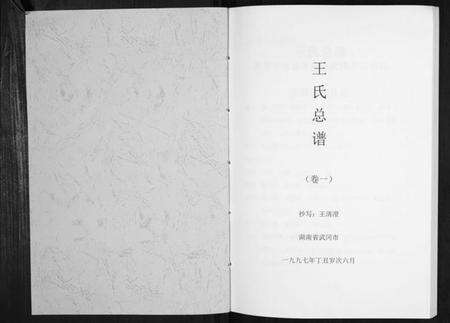 湖南王氏族谱-王氏总谱.pdf电子版预览图1