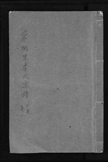 浙江李氏族谱-象瑚李氏宗谱[8卷].pdf电子版预览图1