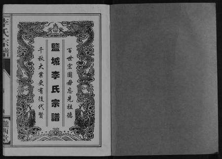 江苏李氏族谱-李氏宗谱[不分卷].pdf电子版预览图1