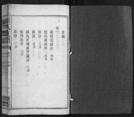 江西罗氏族谱-罗氏支谱[3卷].pdf电子版预览图1