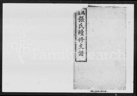 湖南张氏族谱-沩甯张氏续修支谱 [4卷].pdf电子版预览图1