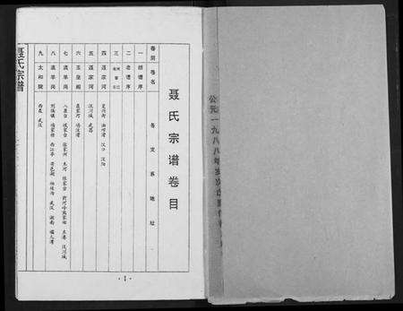 湖北聂氏族谱-聂氏宗谱.pdf电子版预览图1