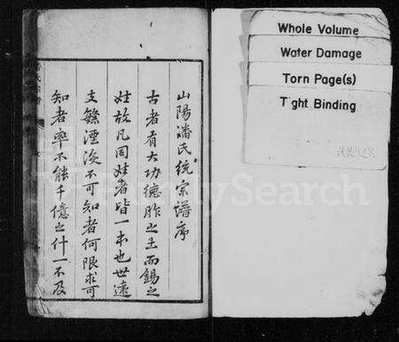 江苏潘氏族谱-潘氏统宗谱 [10卷].pdf电子版预览图1