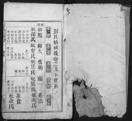 湖北彭氏族谱-彭氏宗谱.pdf电子版预览图2