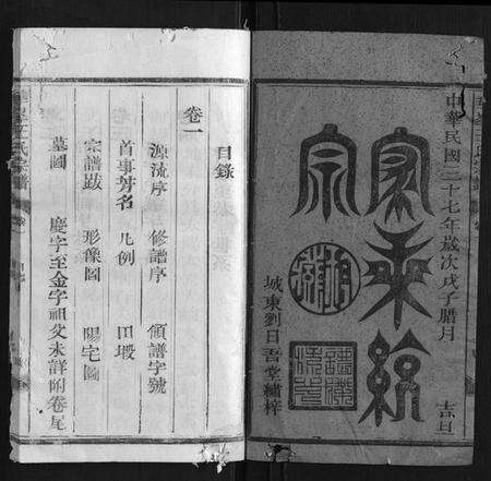 江西王氏族谱-华峰王氏宗谱 [4卷].pdf电子版预览图1