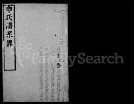 江苏申氏族谱-申氏谱系略.pdf电子版预览图1