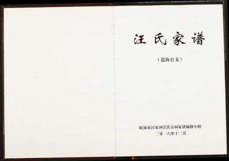 湖北汪氏族谱-汪氏宗谱.pdf电子版预览图1