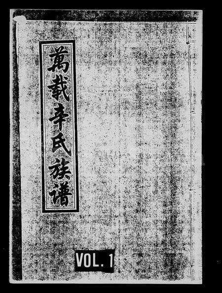 江西辛氏族谱-万载辛氏族谱.pdf电子版预览图1
