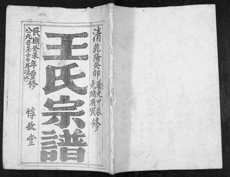 江苏王氏族谱-王氏宗谱[不分卷].pdf电子版缩略图