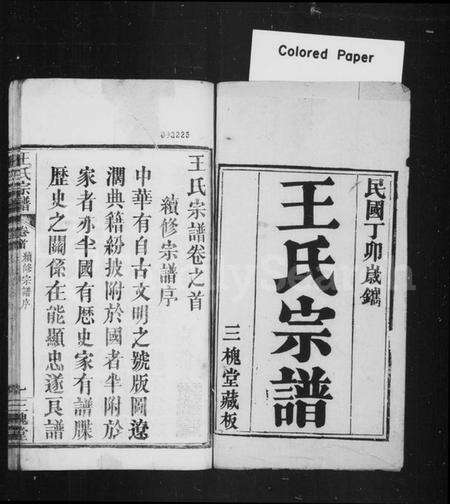 湖北王氏族谱-王氏宗谱.pdf电子版预览图1