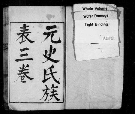 中国未知族谱-元史氏族表 [3卷].pdf电子版预览图1