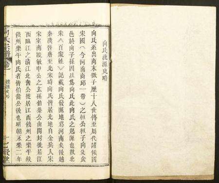 湖北向氏族谱-向氏宗谱.pdf电子版预览图1