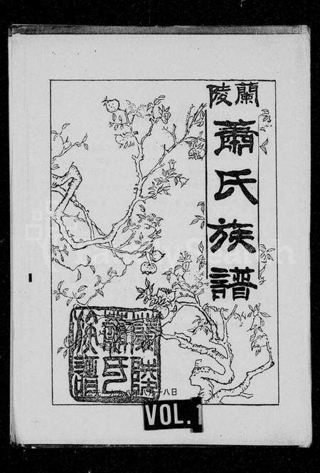 中国萧氏族谱-兰陵萧氏族谱 [4卷].pdf电子版缩略图