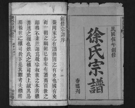 湖北徐氏族谱-徐氏宗谱[16卷首1卷].pdf电子版预览图1