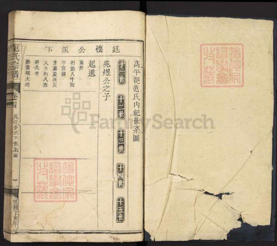 山西省晋城市范氏族谱-范氏宗谱.pdf电子版预览图1