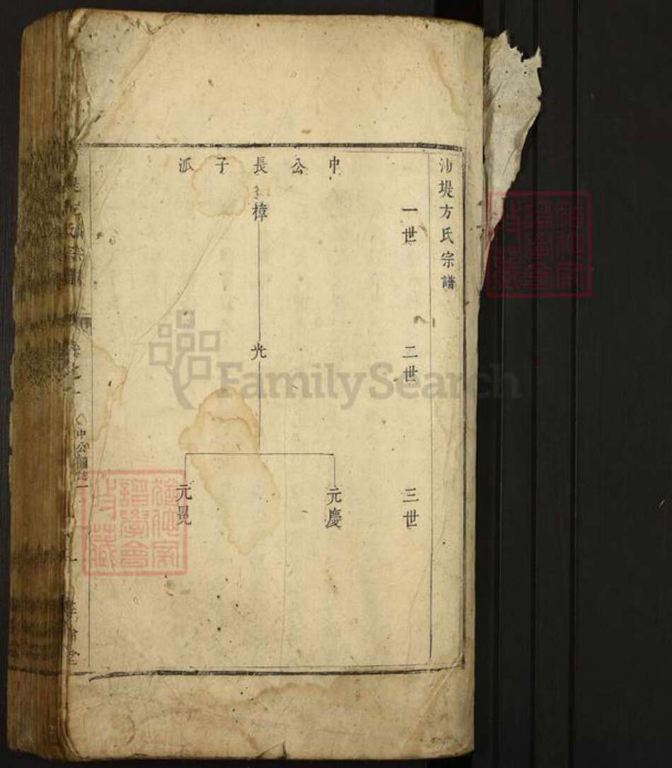 浙江省杭州市淳安县县屏门乡方氏彛伦堂族谱-沙堤方氏宗谱.pdf电子版预览图1