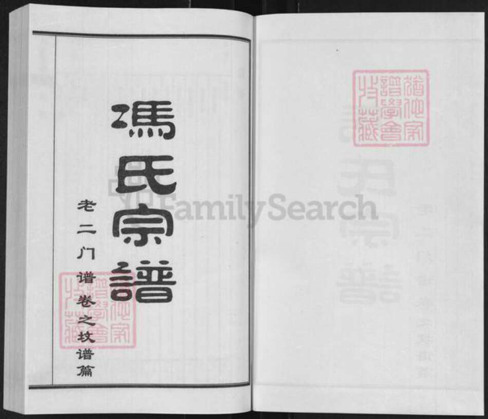 河北省沧州沧县冯氏族谱-冯氏宗谱.pdf电子版预览图1