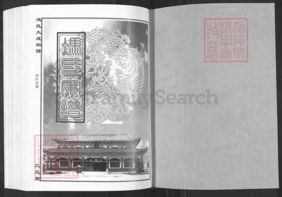 湖北省黄石市大冶市保安镇冯氏三元堂族谱-冯氏大成宗谱.pdf电子版预览图1