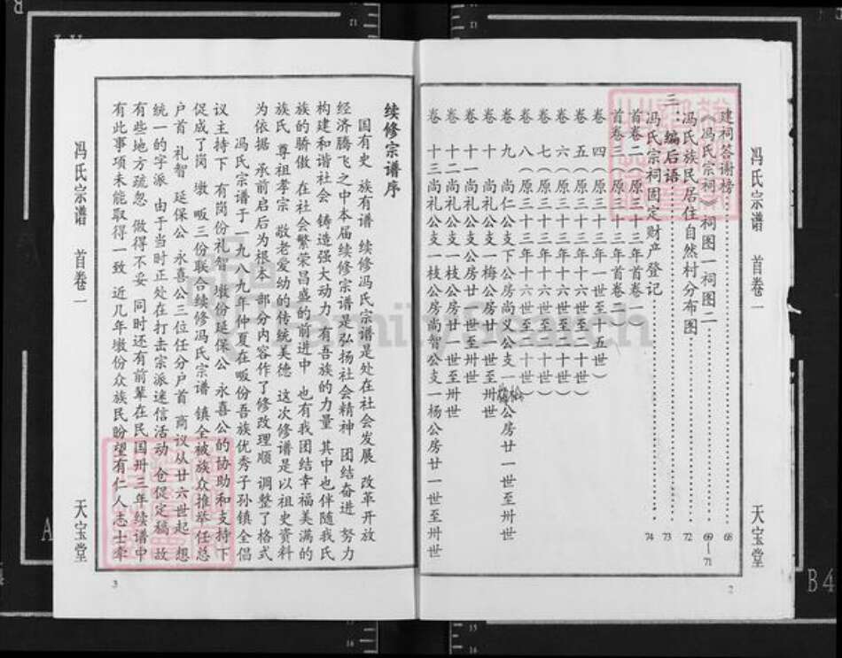 湖北省黄冈市团风县冯氏天宝堂族谱-冯氏宗谱.pdf电子版预览图3