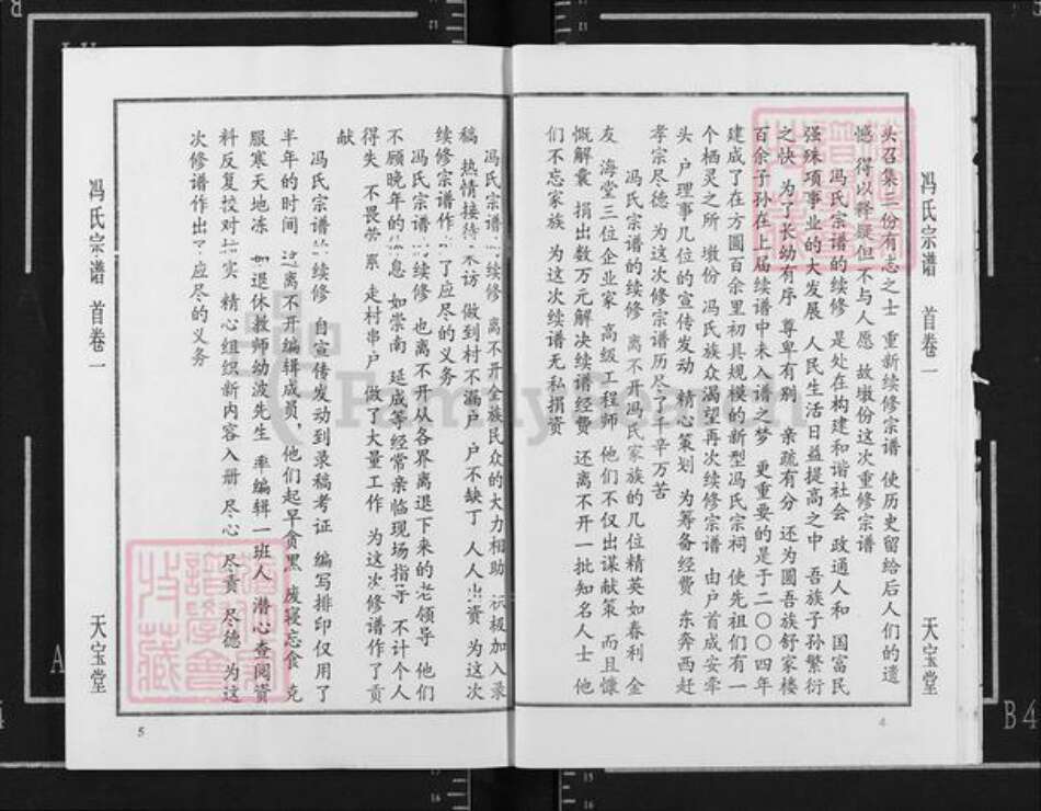 湖北省黄冈市团风县冯氏天宝堂族谱-冯氏宗谱.pdf电子版预览图4